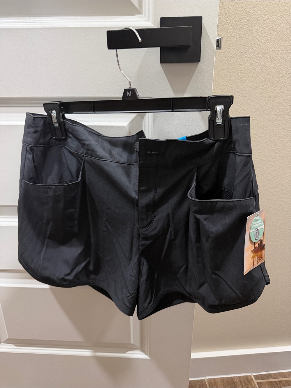 Women’s Black Comfortable Pocket Athletic Shorts